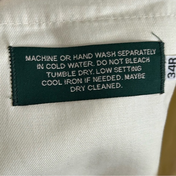 PATRICK JAMES Pastel Yellow Stripe Trouser Men Size 34R /32 - Picture 5 of 6